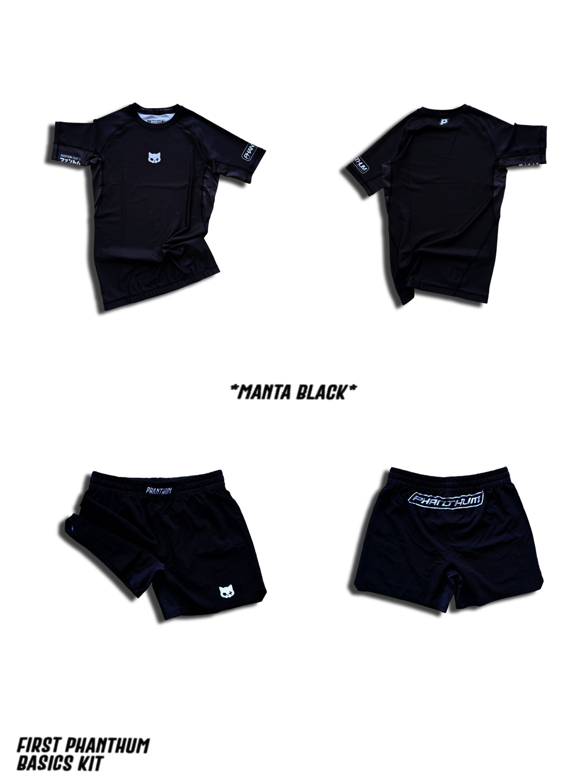 MANTA BLACK BASIC SHORTS