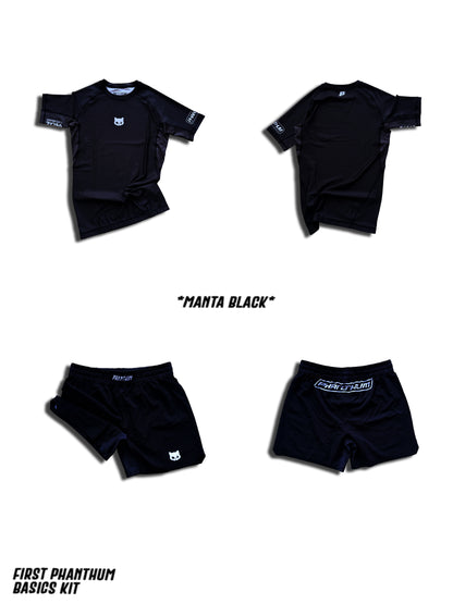 MANTA BLACK BASIC SHORTS
